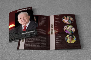 Funeral Program Template-T707