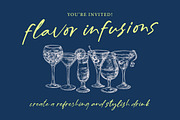 Billion Champagne Scattered Sticky, a Script Font by Letterena Studios Script (Thumbnail 10 of 15)