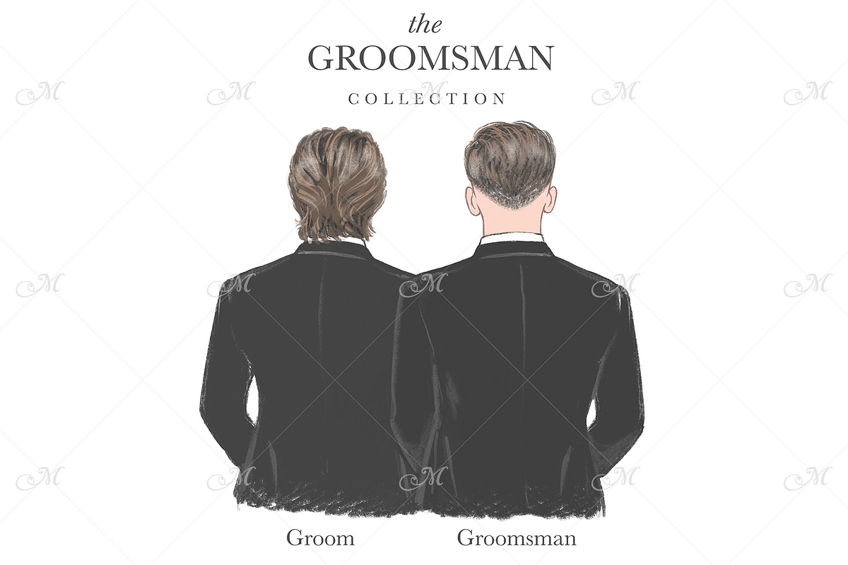 Groom & Groomsmen Art Bundle, an Illustration by Maddy's Art & Mockups (Photo 7 of 8)