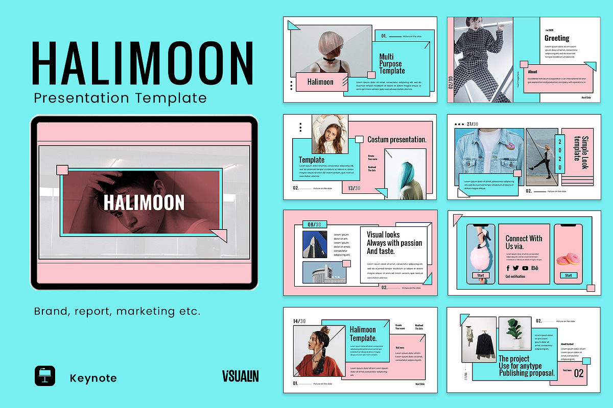 Halimoon - New Style Keynote, a Presentation Template by Visualin.std (Photo 1 of 10)
