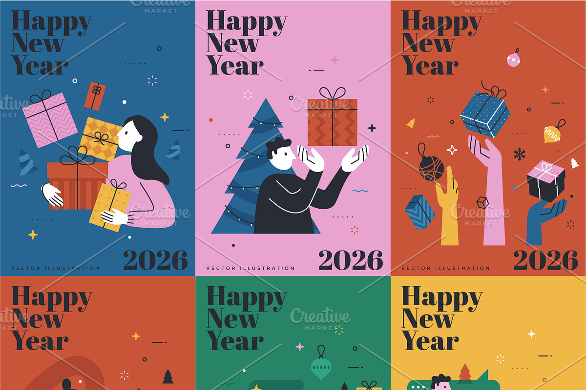 Digital Christmas. 24 Scenes., a Seasonal Illustration by Andrew Kras Design (Photo 5 of 8)