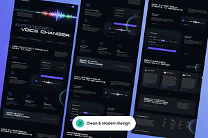 AI Voice Generator Landing Page