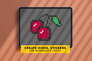 Pixel Art Brush Pack for Procreate, a Brush Add-On by Ghost Paper (Thumbnail 5 of 6)
