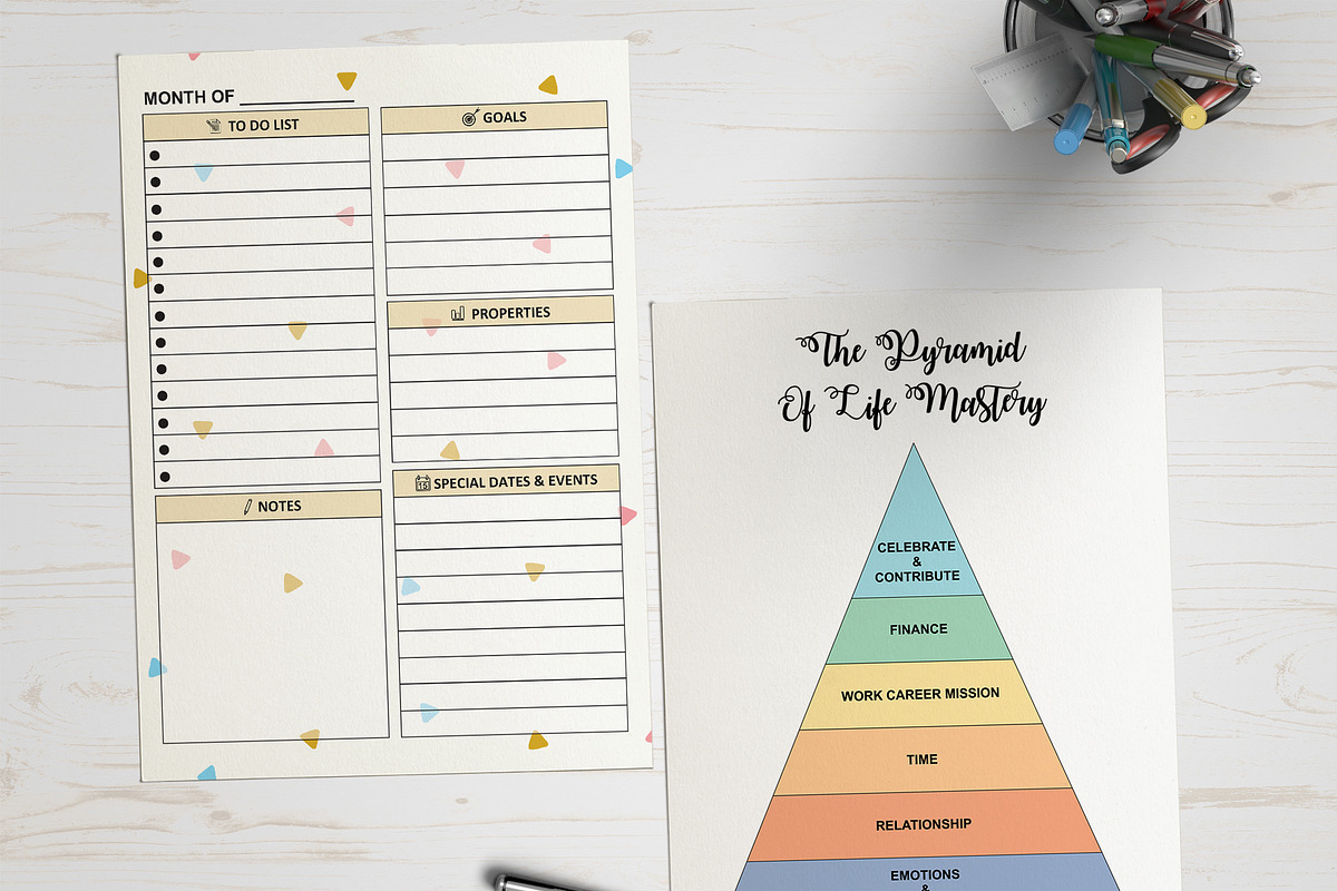 Success Life Planner, a Templates & Theme by Wow Designs (Photo 5 of 8)