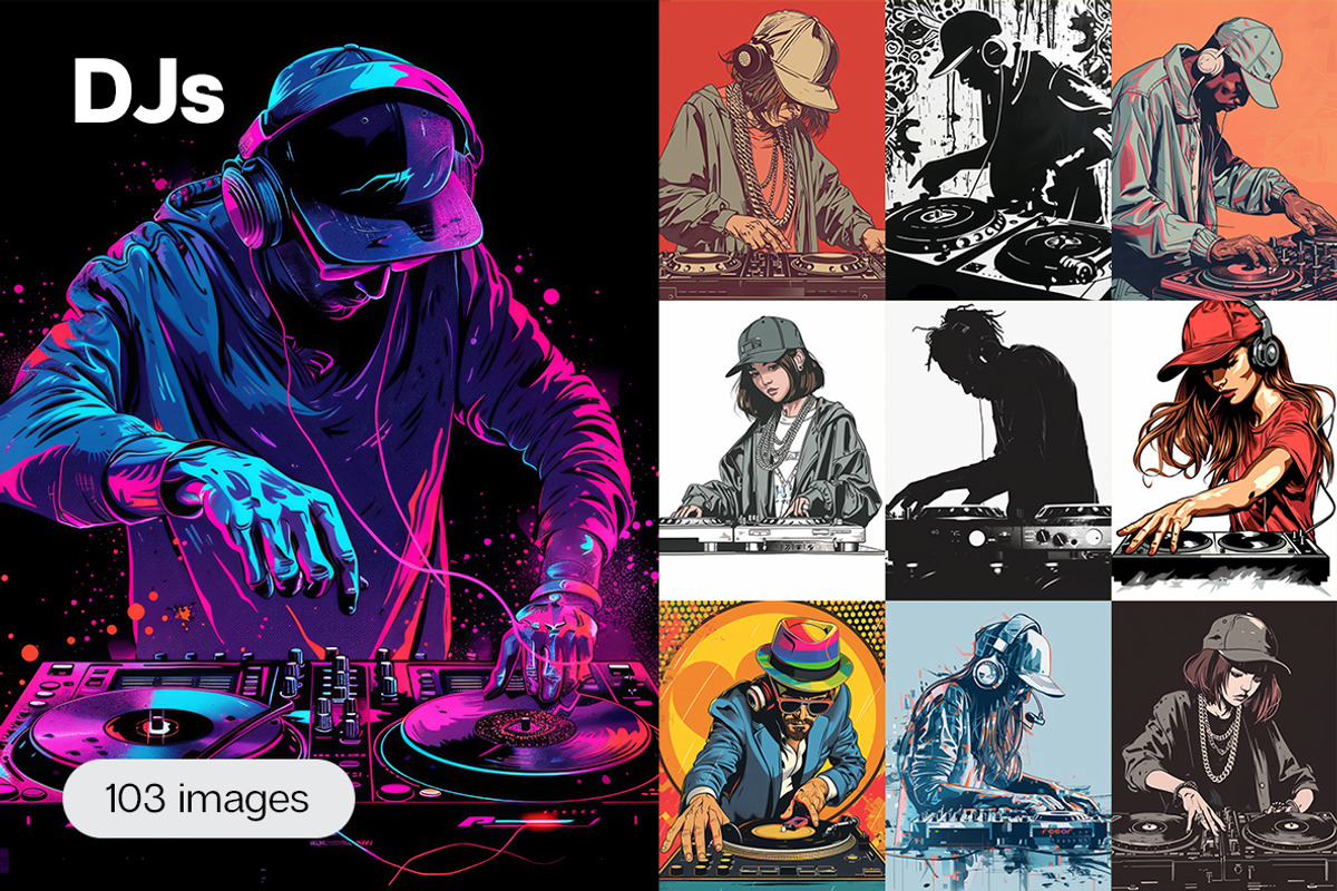 DJs- 103 illustrations, a Person Illustration by Handmadefont (Photo 1 of 18)