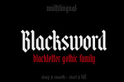 Blacksword, a Blackletter Font by Sentavio (Thumbnail 1 of 7)