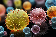 Microbes. 40 images, an Education Illustration by Handmadefont (Thumbnail 7 of 11)