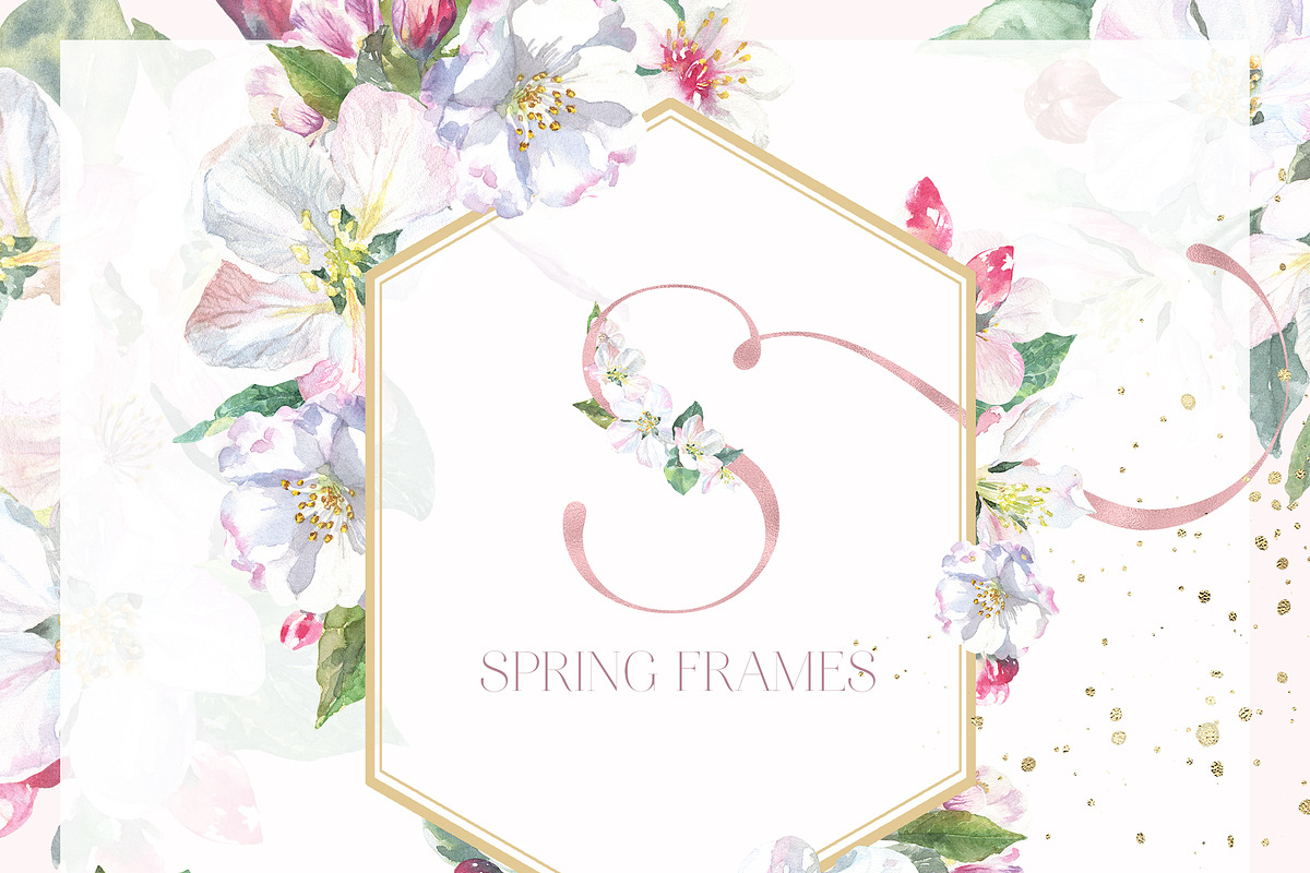 Spring Garden Floral Watercolor, a Texture Illustration by Catherine Wheel (Photo 8 of 22)