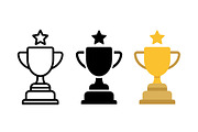 Star Trophy Icons, a Solid Icon by Artonix (Thumbnail 2 of 2)