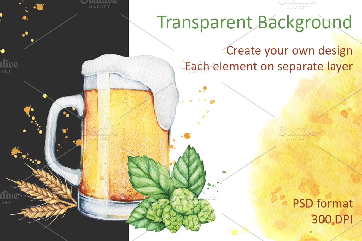 Beer Set, a Food Illustration by Imaginasty (Photo 3 of 5)