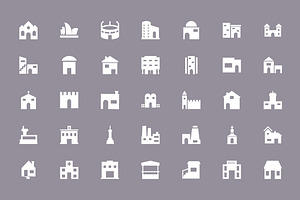 125 Building Vector Icons