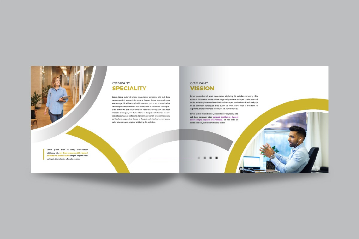 Landscape white paper brochure, a Brochure Template by Pavel_design (Photo 6 of 9)