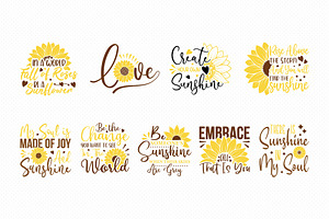 Sunflower SVG Bundle