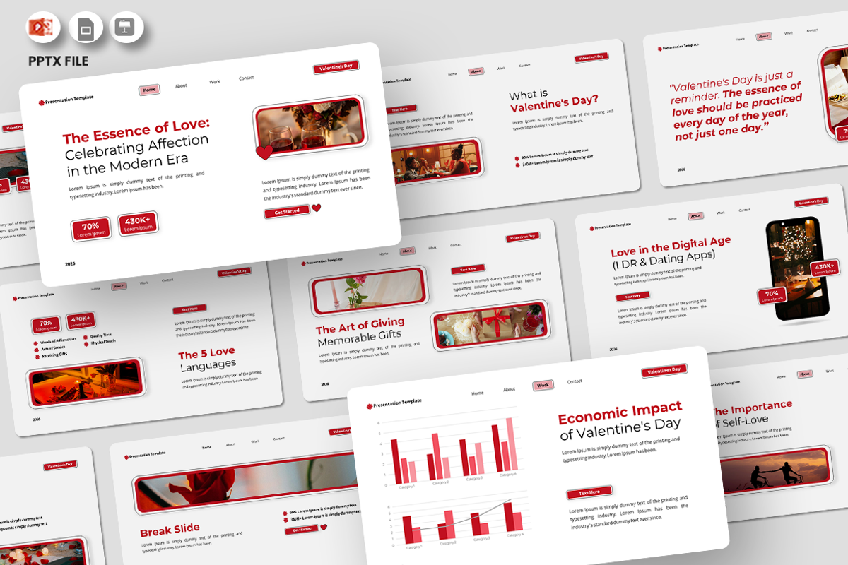 The Essence of Love - PowerPoint, a Presentation Template by Iqsiart Studio (Photo 1 of 3)