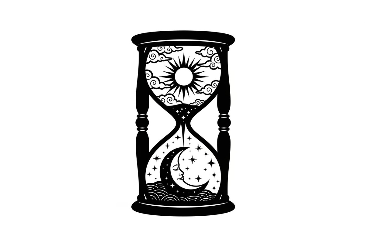 Celestial Sun Moon Hourglass Bundle, an Illustration by Gaye Art (Photo 19 of 31)