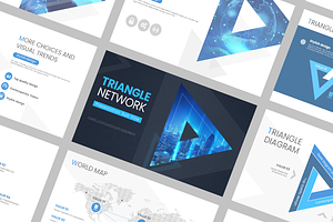 Triangle Network PPT Template