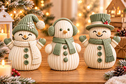 Christmas Snowman Decor 3D STL, a Scene 3D Model by Layerology (Thumbnail 3 of 3)