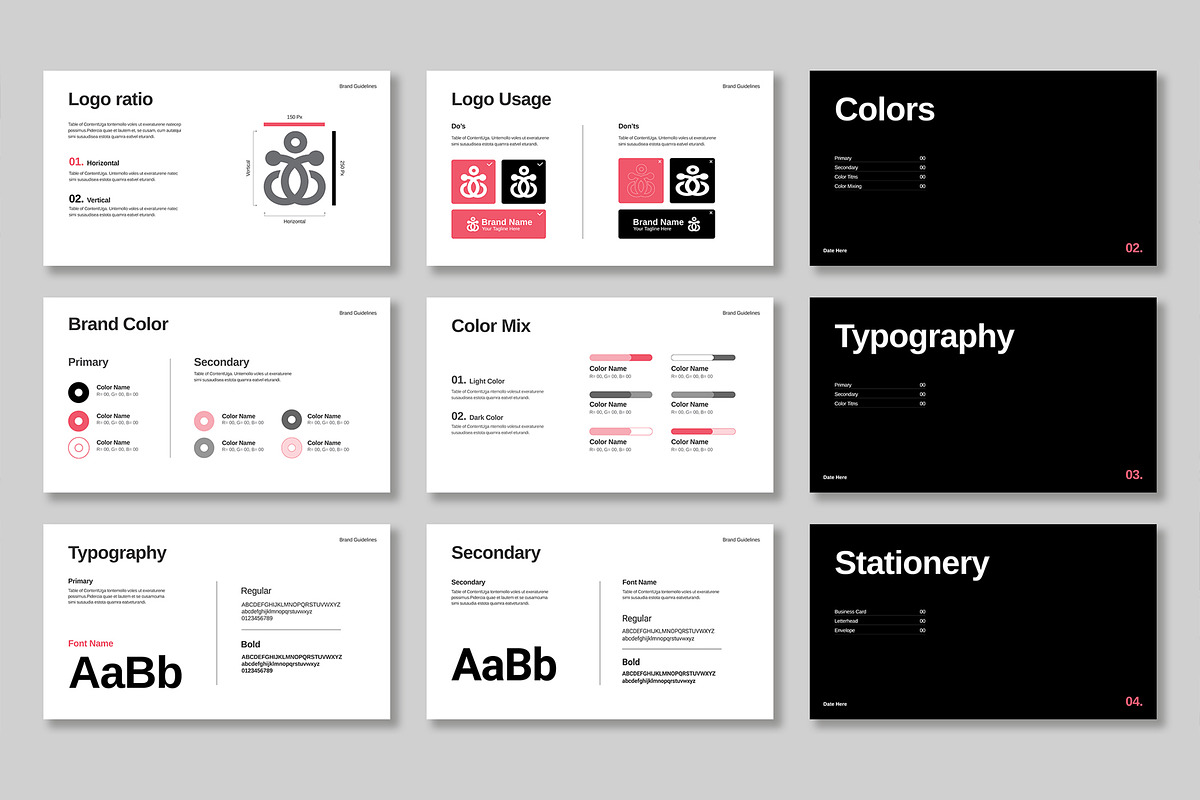 Brand Guidelines Template, a Presentation Template by Mighty-Slide (Photo 3 of 4)