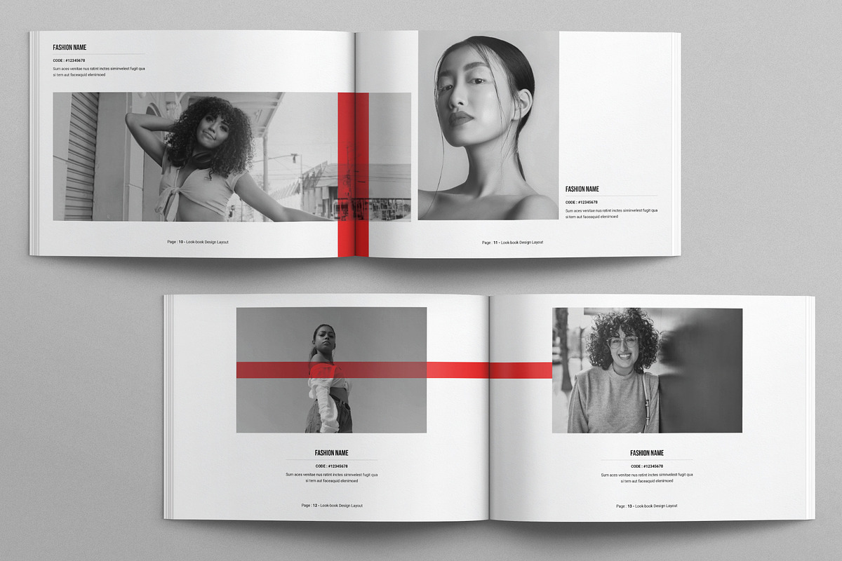 Lookbook Design Layout Landscape, a Magazine Template by E-Type (Photo 5 of 7)