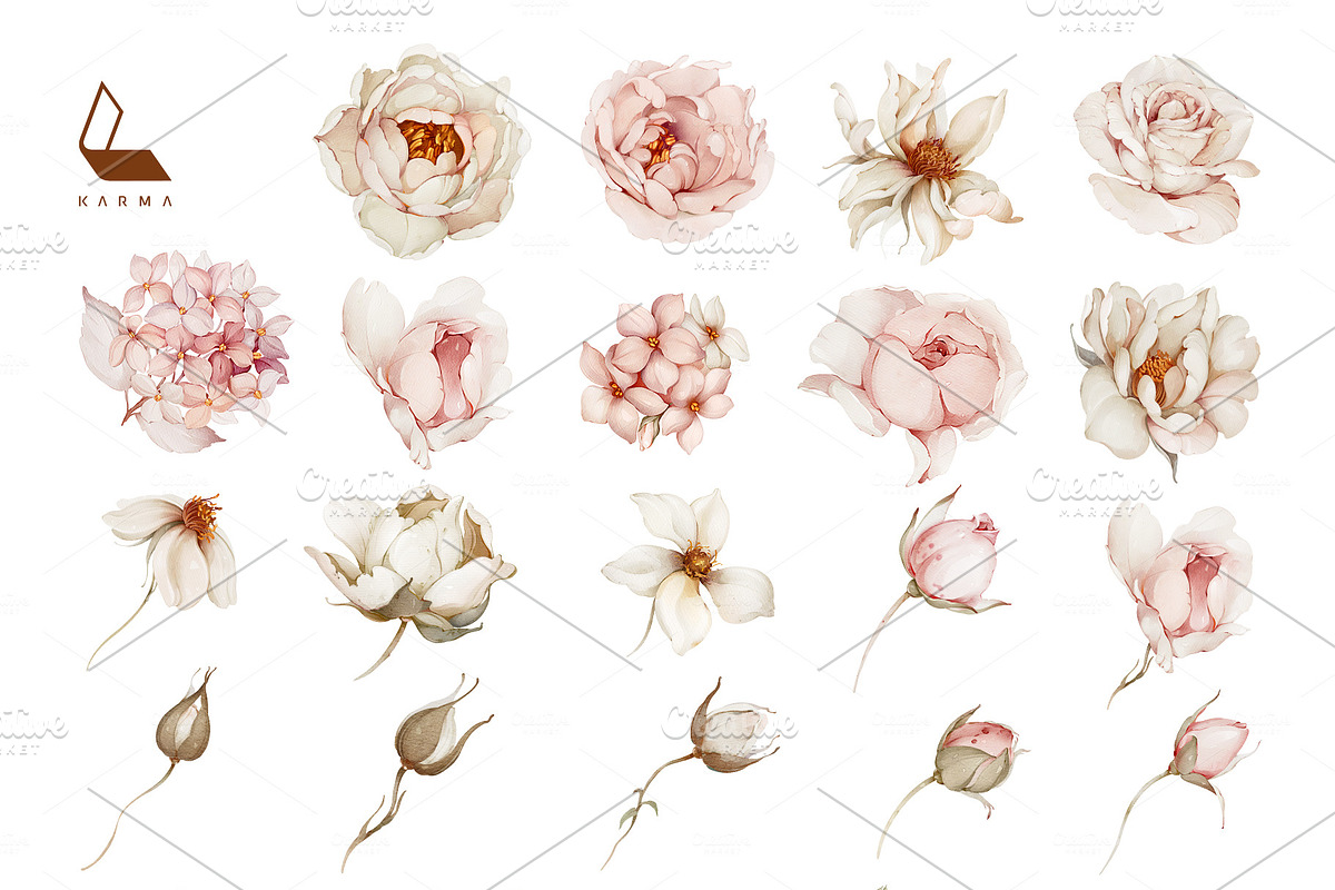 Fiona | Botanical set, a Decorative Illustration by Karma (Photo 32 of 36)