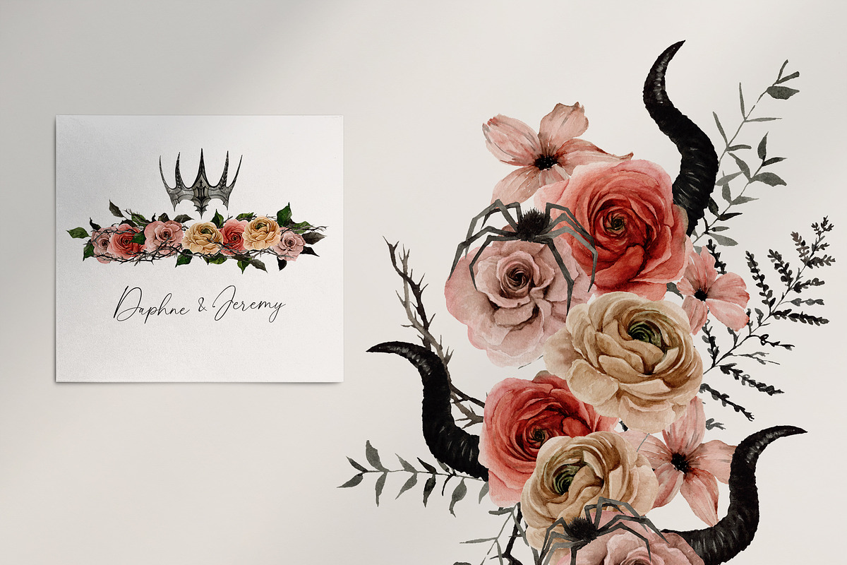 Watercolor clipart - Halloween Queen, an Illustration by Beigetime (Photo 5 of 13)