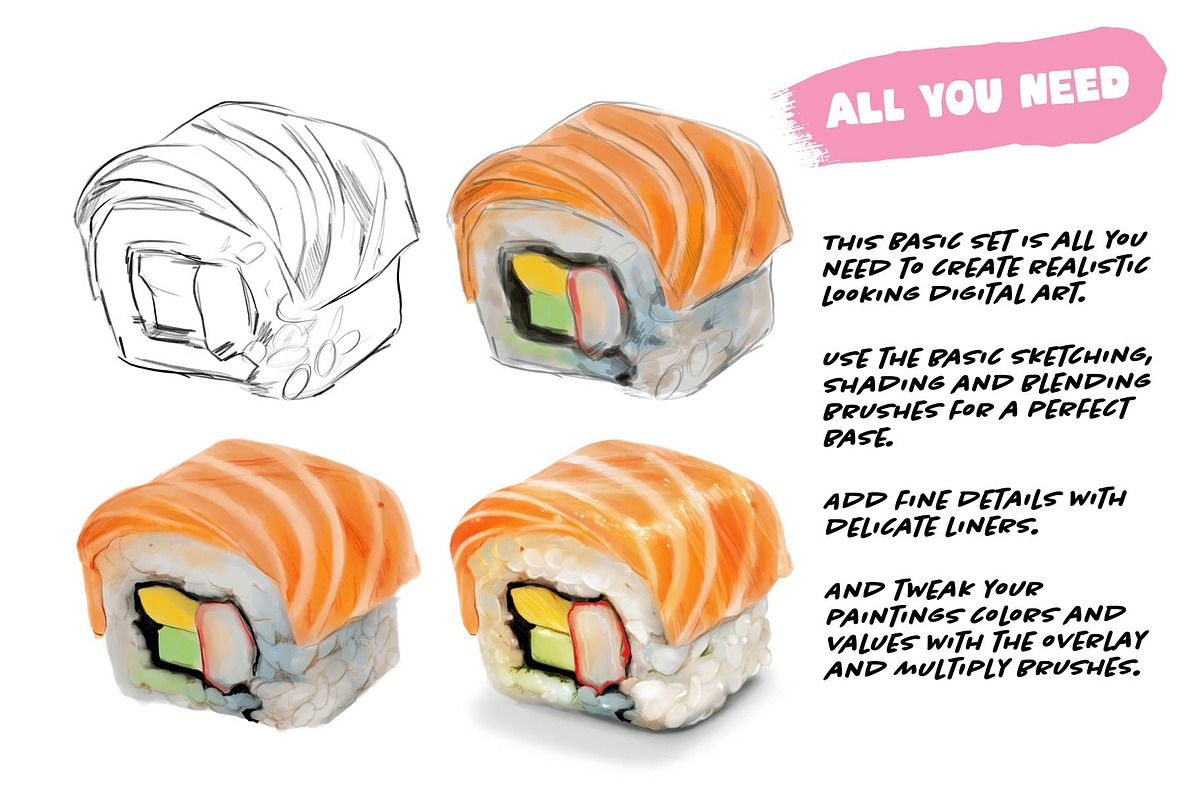 Flo’s Big Procreate Brush Box, a Brush Add-On by ArtwithFlo (Photo 5 of 35)