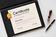 Clean Certificate Design, a Stationery Template by HiveArts (Thumbnail 2 of 3)