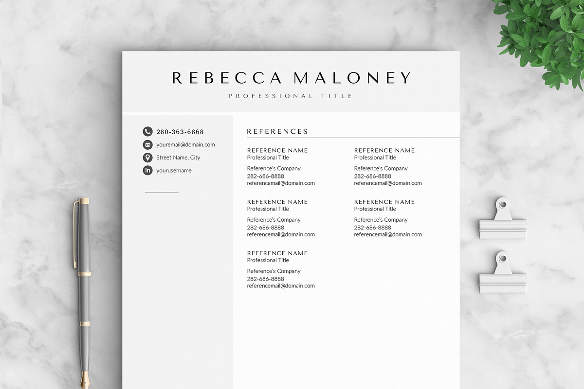 Resume/CV - The Maloney, a Resume Template by CreativeLandStudio (Photo 6 of 9)