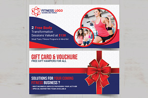 Fitness gift Vouchure, a Card Template by AfzaalGraphics