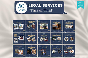 500 Legal Services Canva Templates