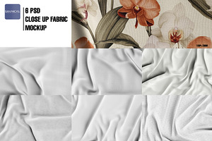 Closeup Fabric Mockup Textile Mockup