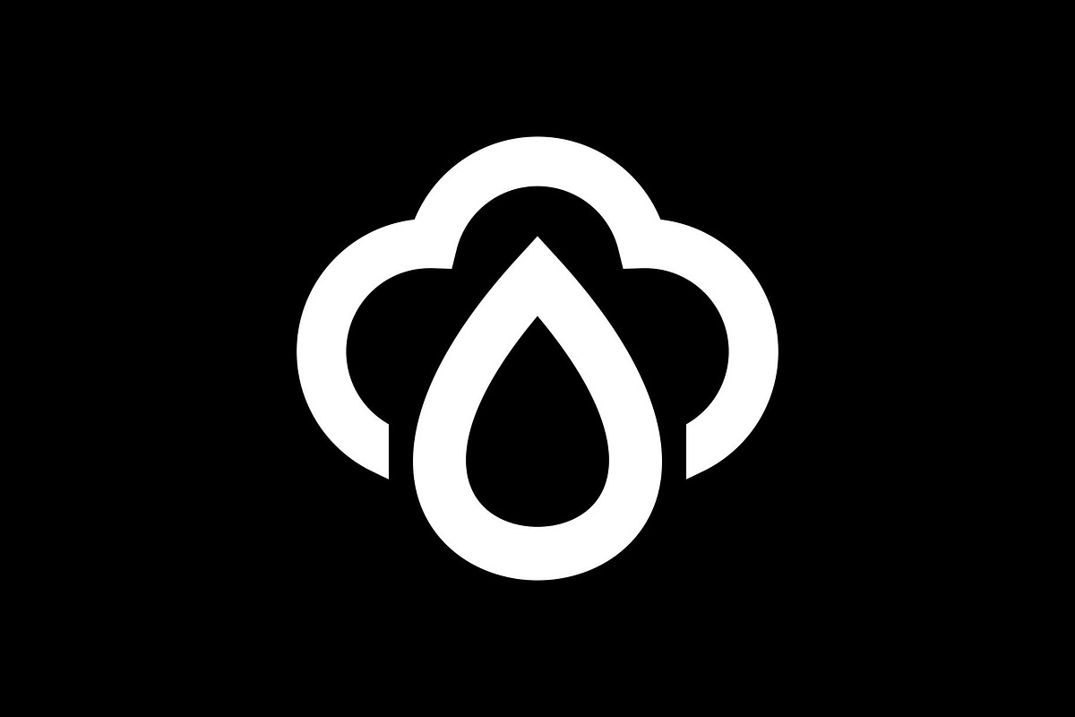 Cloud Sky Waterdrop Droplet Logo, a Branding & Logo Template by Buqancreative (Photo 4 of 4)
