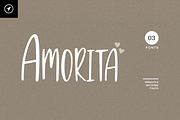 Amorita - Lovely Script with Doodles, a Handwritten Font by Designova® (Thumbnail 1 of 9)