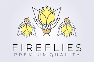 Creative Firefly Logo Vector