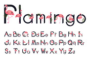 Flamingo Tropical Bird Letter Vector, a Symbol Font by Noree (Thumbnail 1 of 3)