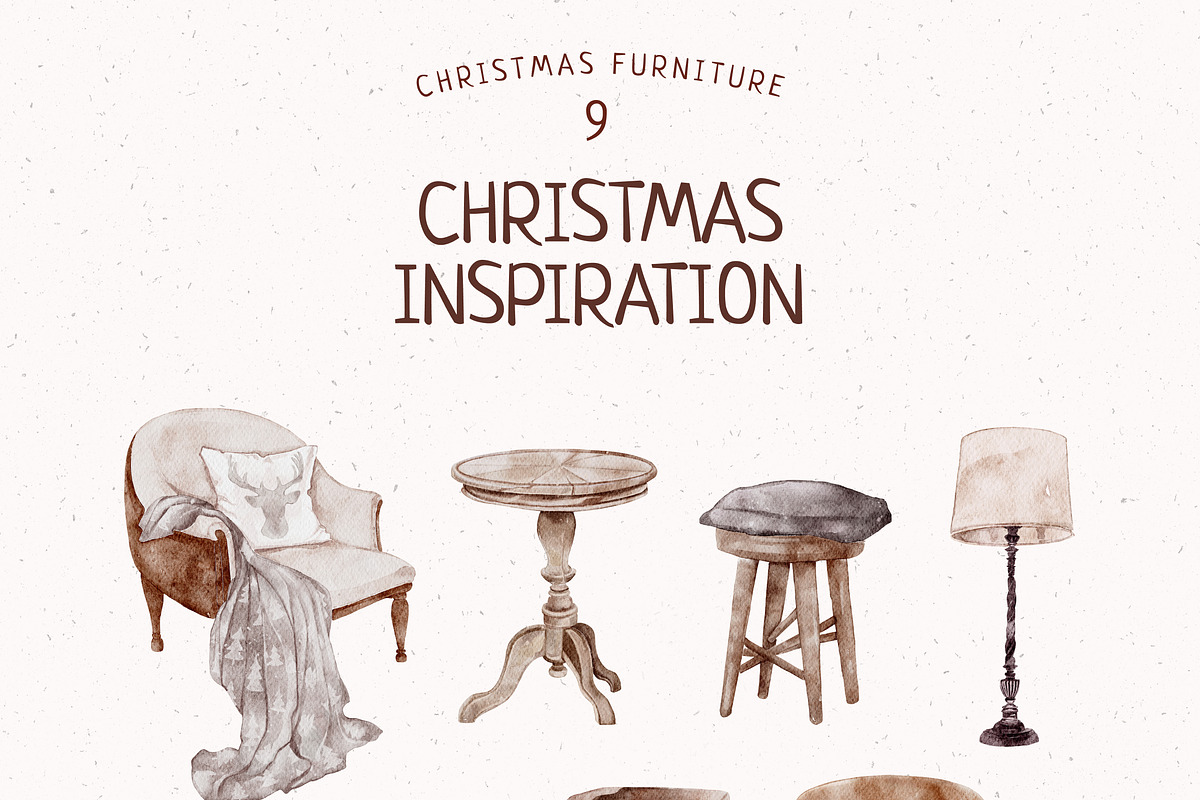 Christmas Inspiration Watercolor set, a Seasonal Illustration by Yakovleva Margarita (Photo 12 of 19)