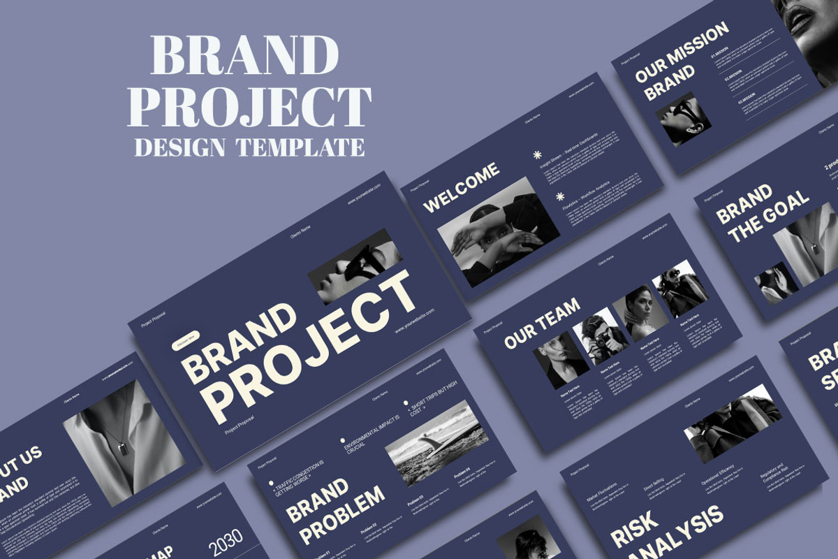 Brand Project Persentation, a Presentation Template by yanindesign (Photo 1 of 4)