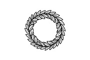 Leaf Laurel Wreath Frame Bundle, an Illustration by Gaye Art (Thumbnail 31 of 51)