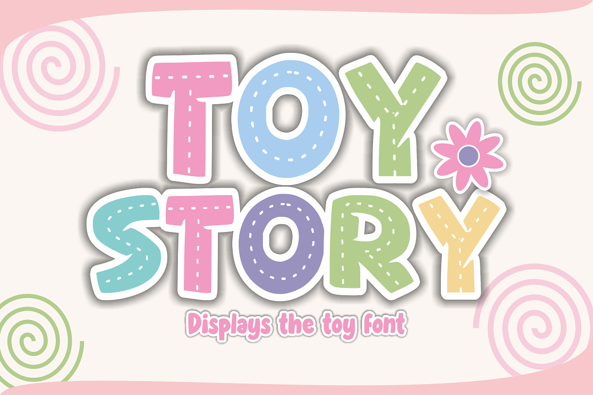 Toystory - Kids Font Types, a Font by KiddoGlyphs Studio (Photo 1 of 3)