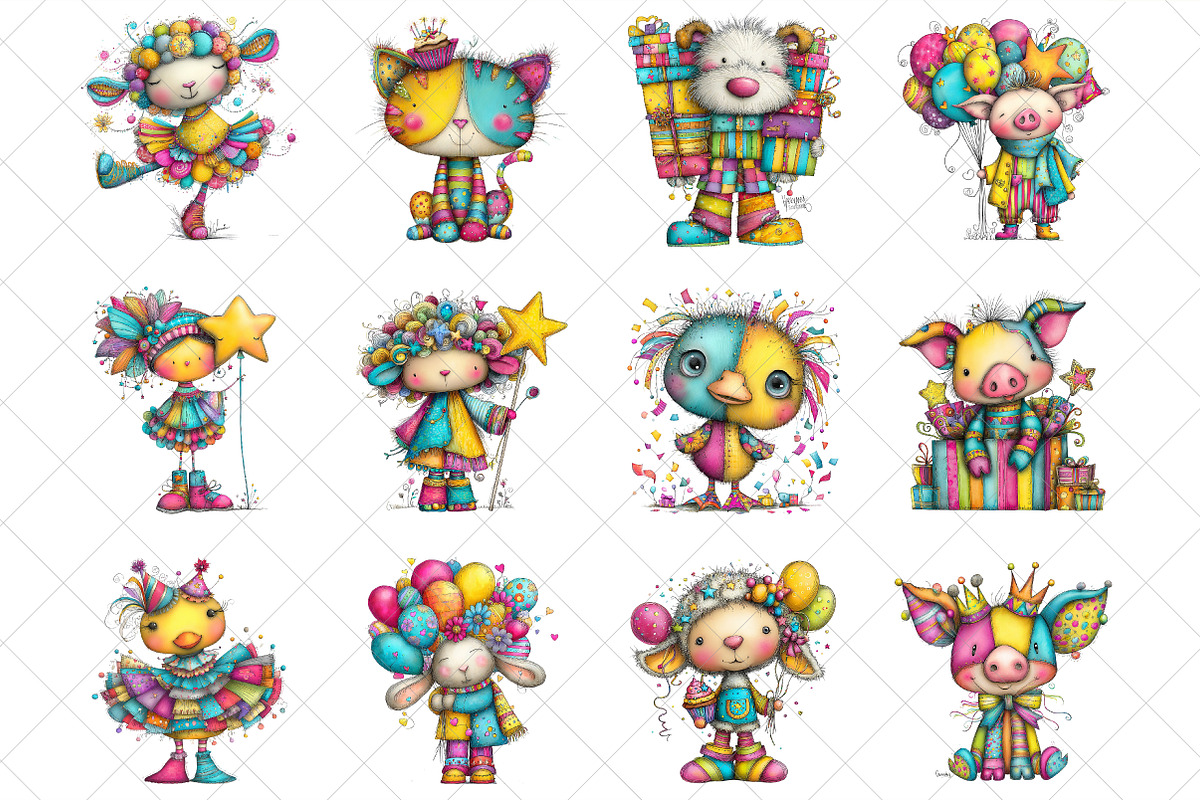 Whimsical Christmas Clipart, an Illustration by SinaCreation (Photo 2 of 6)