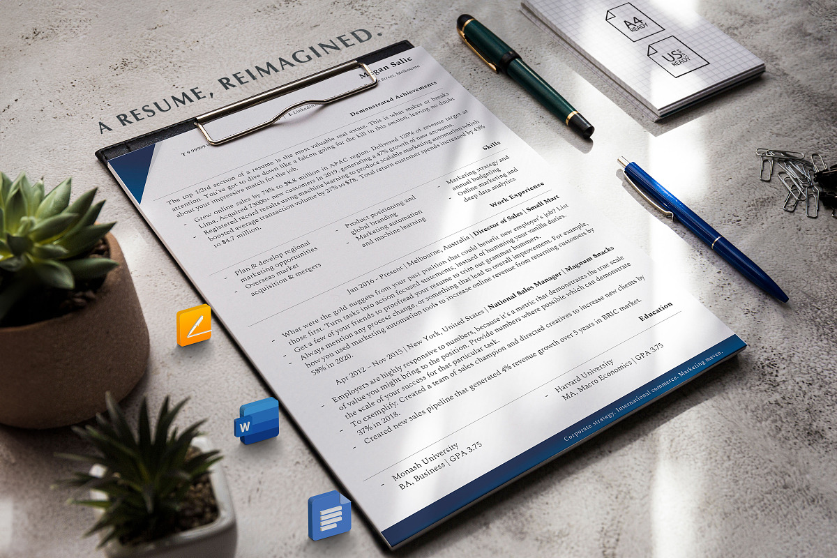 CEO Resume Template, CV Templates, a Resume Template by Career Canvas (Photo 7 of 11)