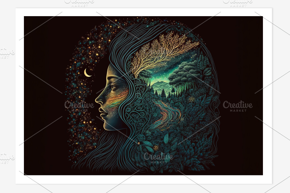 Sham Collection · Shaman Art, a Person Illustration by milatovar (Photo 3 of 18)