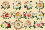 Vintage Flowers Digital Collage Pack, an Illustration by DigitalDesignAI (Thumbnail 4 of 9)