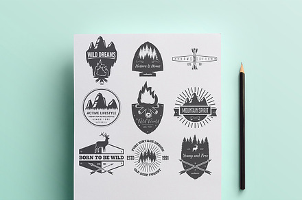 Vintage Wild Badges