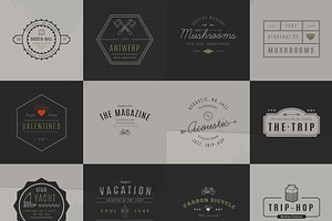 34 Trendy Retro Vintage Insignias