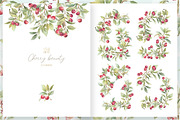 Vintage Cherry Crest Watercolor Set, a Decorative Illustration by WonderWonder (Thumbnail 11 of 21)