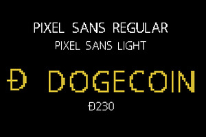 Pixel Sans Light, Regular: MT. PT.1