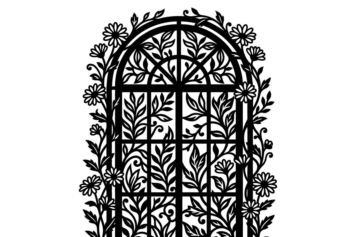 50 Floral French Window Ornament, a Decorative Illustration by Amazin_art (Photo 8 of 44)