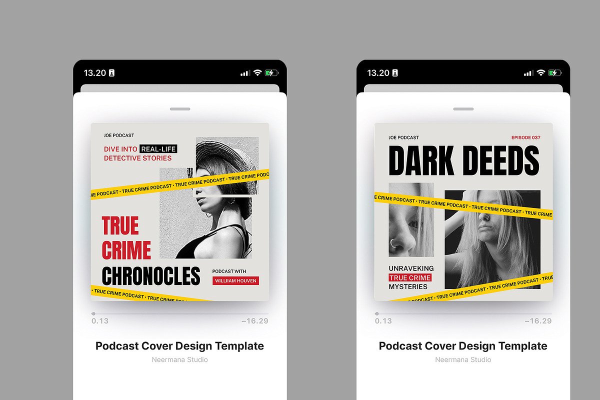 True Crime Podcast Cover, a Social Media Template by Neermana (Photo 4 of 4)