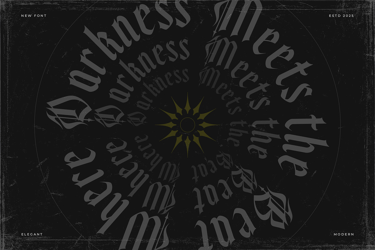 Qultures – Blackletter Typeface, a Blackletter Font by Almeera Std (Photo 5 of 11)